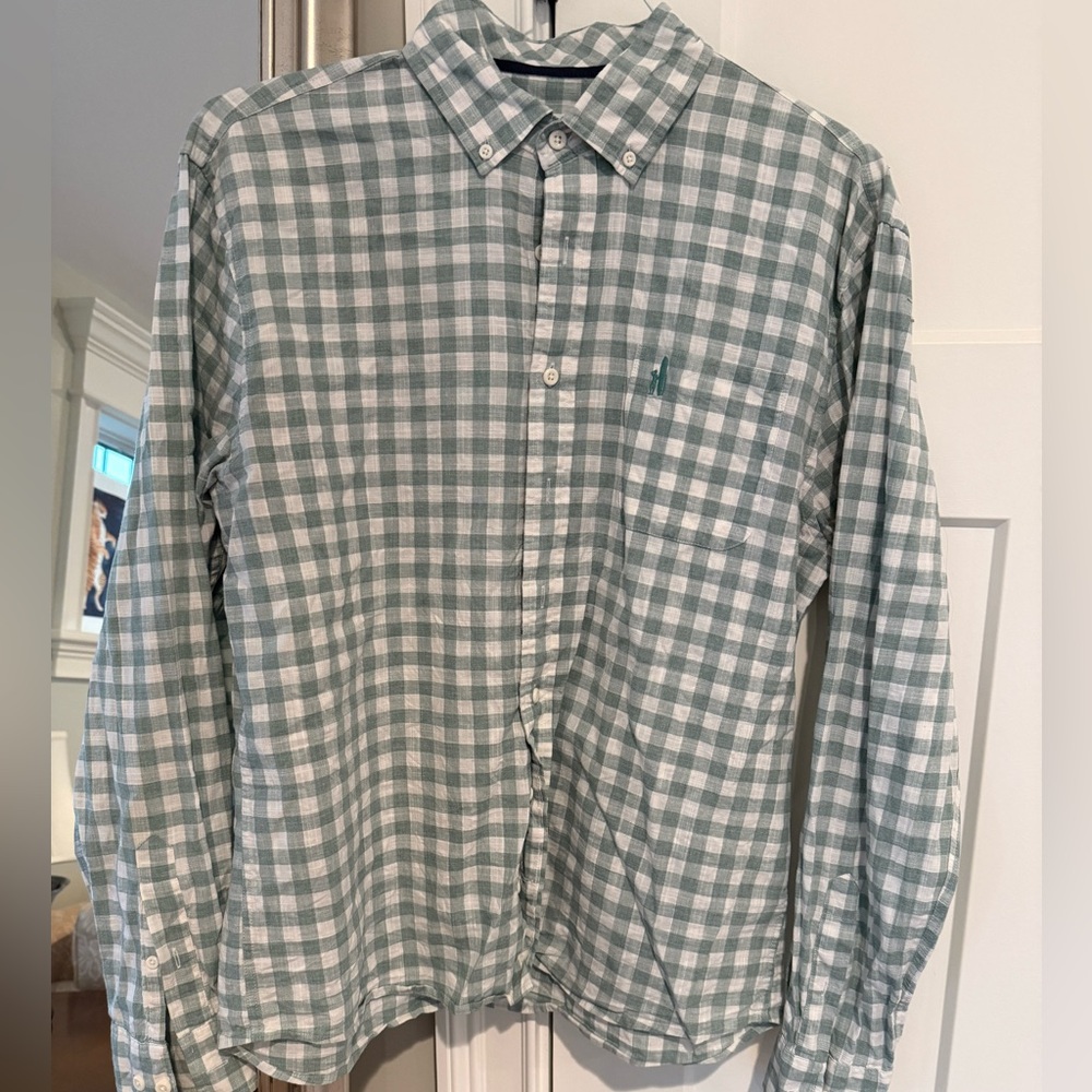 Johnnie-O button down shirt. Linen blend
